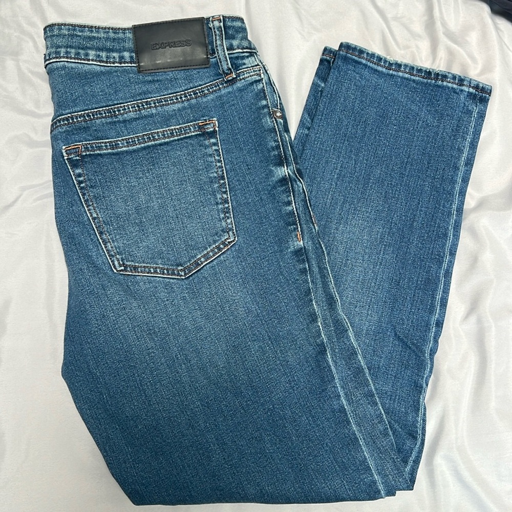 Men’s Express slim jeans with button fly